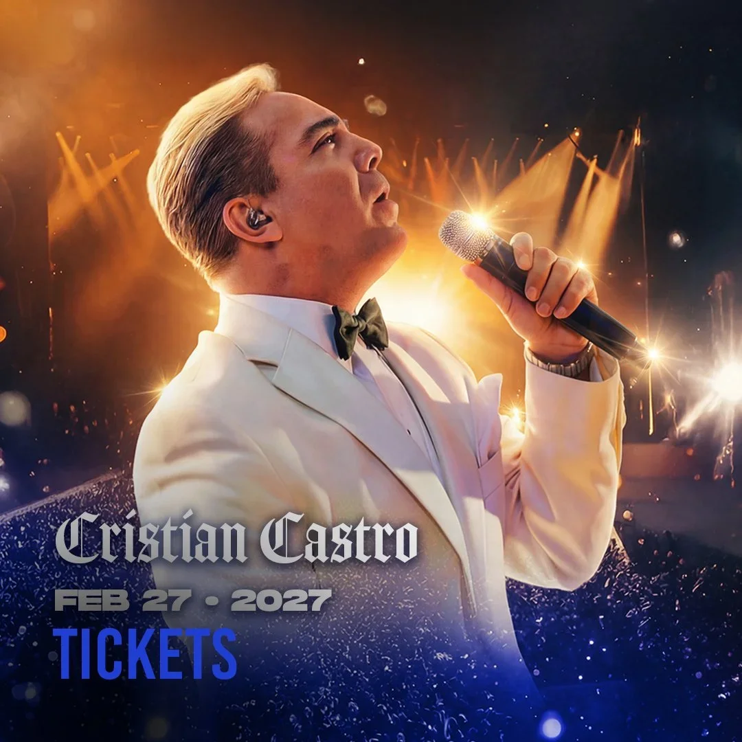 Cristian Castro Nada Solo Exitos Tour event artwork